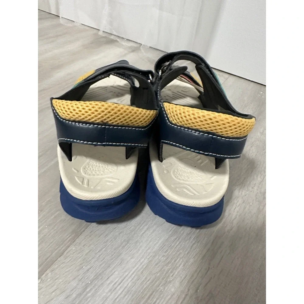 Flower Mountain Naturino‎ Sandals Kids 2 Navy Multi New FM76KD002 Colorblock